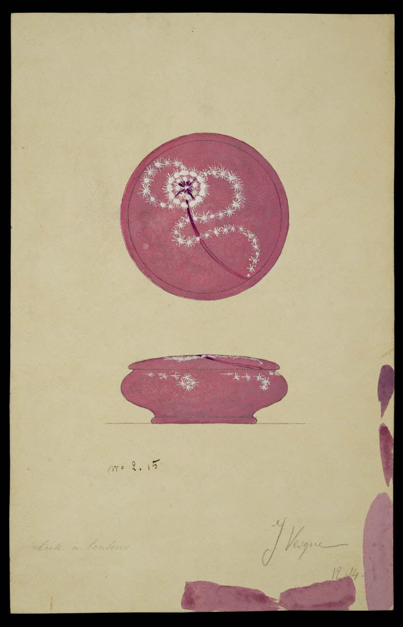 partie d'un ensemble de dessins boite à bonbons 1968.102.5070 Photo Mucem