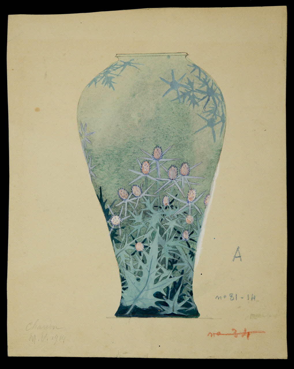 partie d'un ensemble de dessins Chardon 1968.102.5072 Photo Mucem