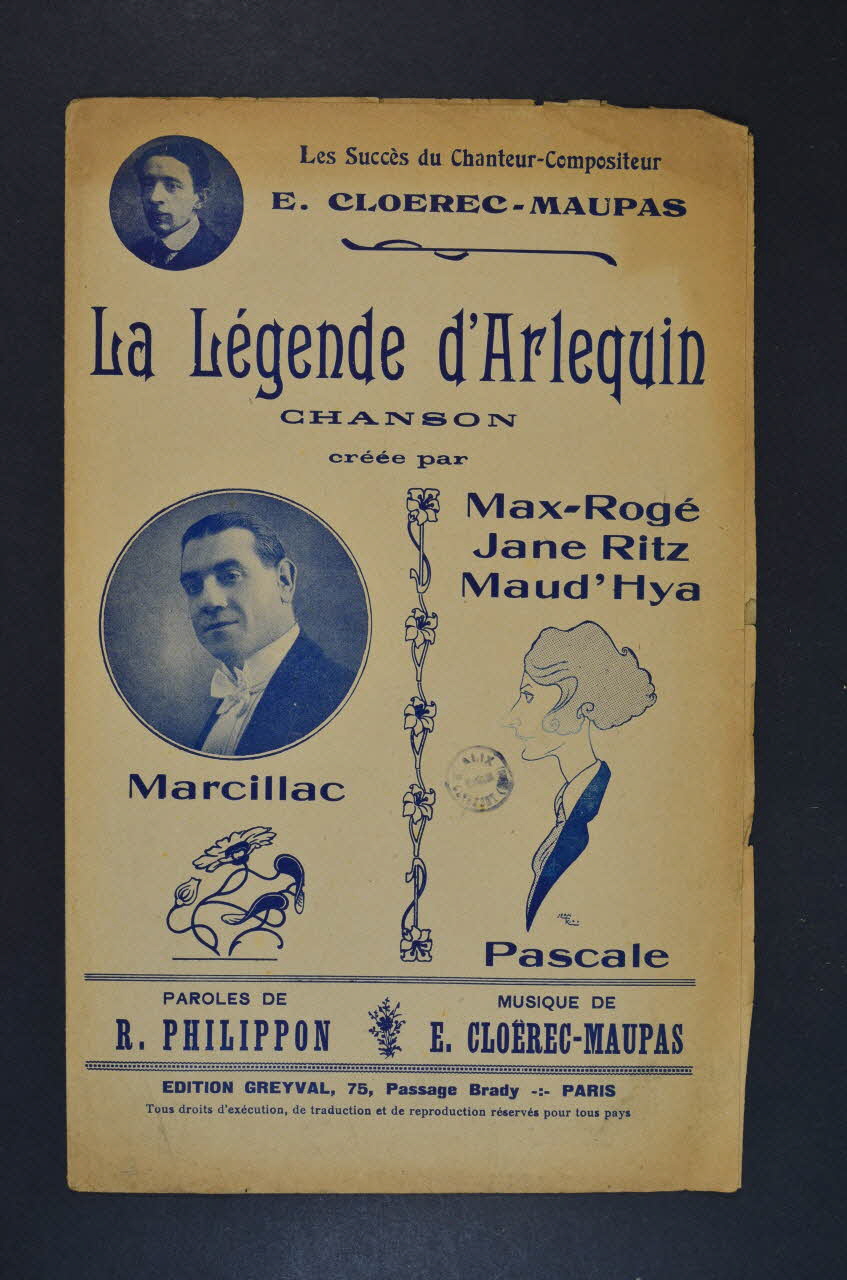 partition de musique petit format 1965.160.26 Photo Mucem