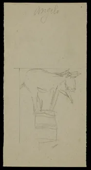 partie d'un ensemble de dessins Angelo 1968.102.508.6  Photo Mucem