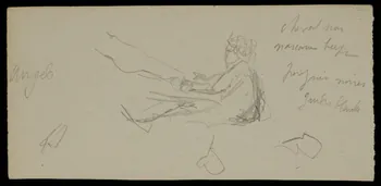 partie d'un ensemble de dessins Angelo 1968.102.509.4 Photo Mucem