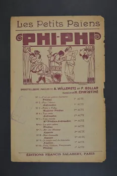 Fabien Sollar ; Albert Willemetz ; Henri Christiné ; Francis F. Salabert chanson petit format Île-de-France, France 1918 1966.158.222 Photo Mucem