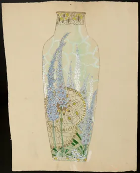 partie d'un ensemble de dessins Vase à motifs végétaux 1968.102.5150 Photo Mucem