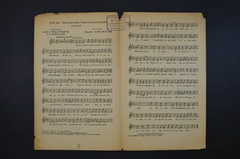 Fabien Sollar ; Albert Willemetz ; Henri Christiné ; Francis F. Salabert chanson petit format Île-de-France, France 1918 1966.158.223 Photo Mucem