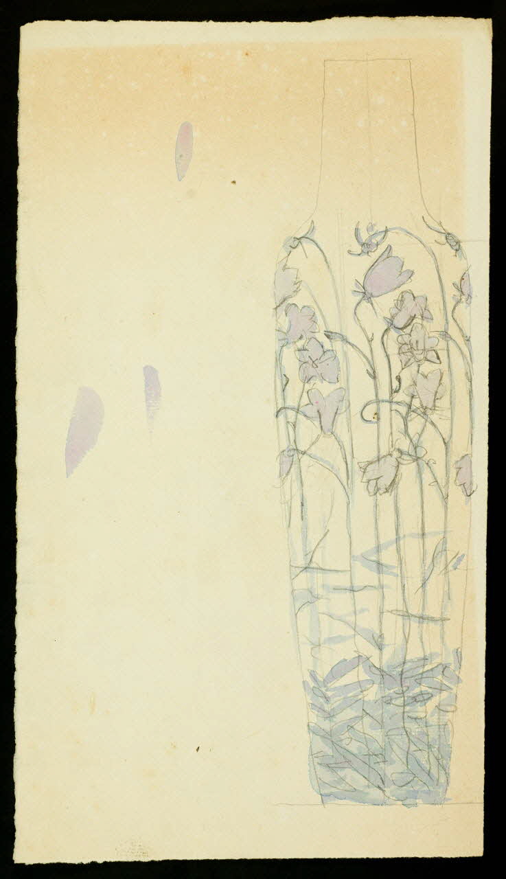 partie d'un ensemble de dessins Vase peint 1968.102.5205 Photo Mucem