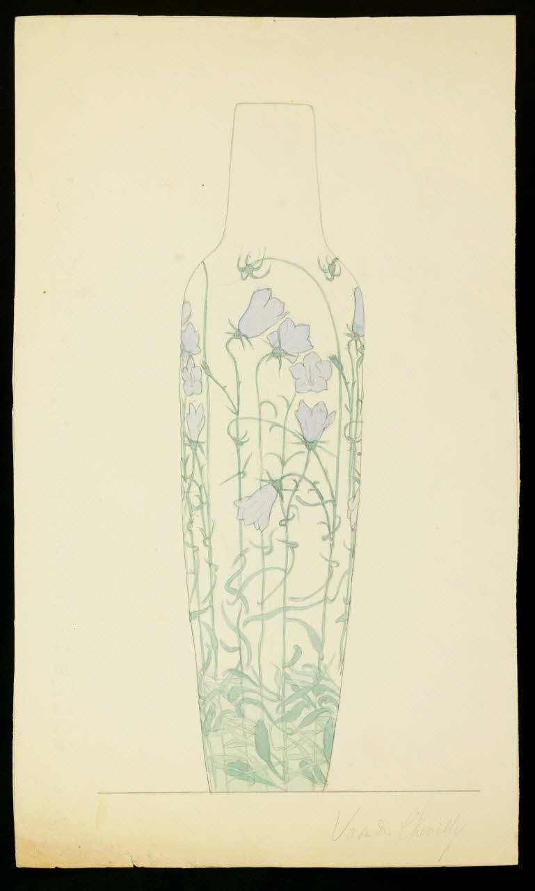 partie d'un ensemble de dessins Vase de Chevilly 1968.102.5206 Photo Mucem