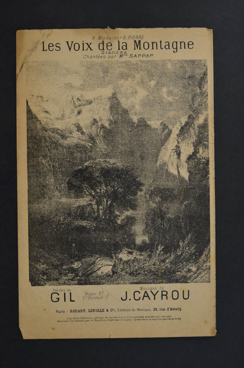 partition de musique petit format 1965.160.30 Photo Mucem