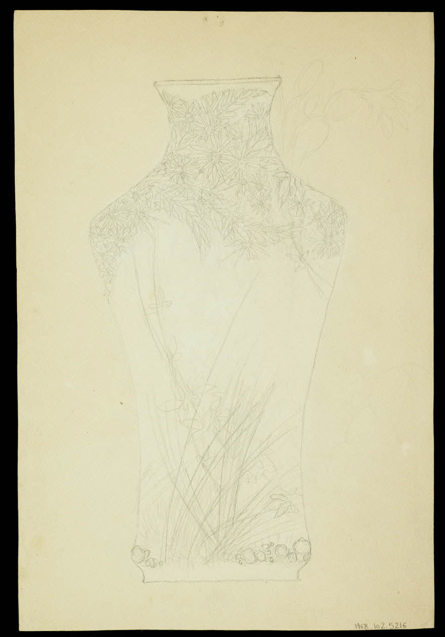 partie d'un ensemble de dessins Vase 1968.102.5216 Photo Mucem