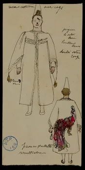 partie d'un ensemble de dessins Costume 1968.102.522.4  Photo Mucem