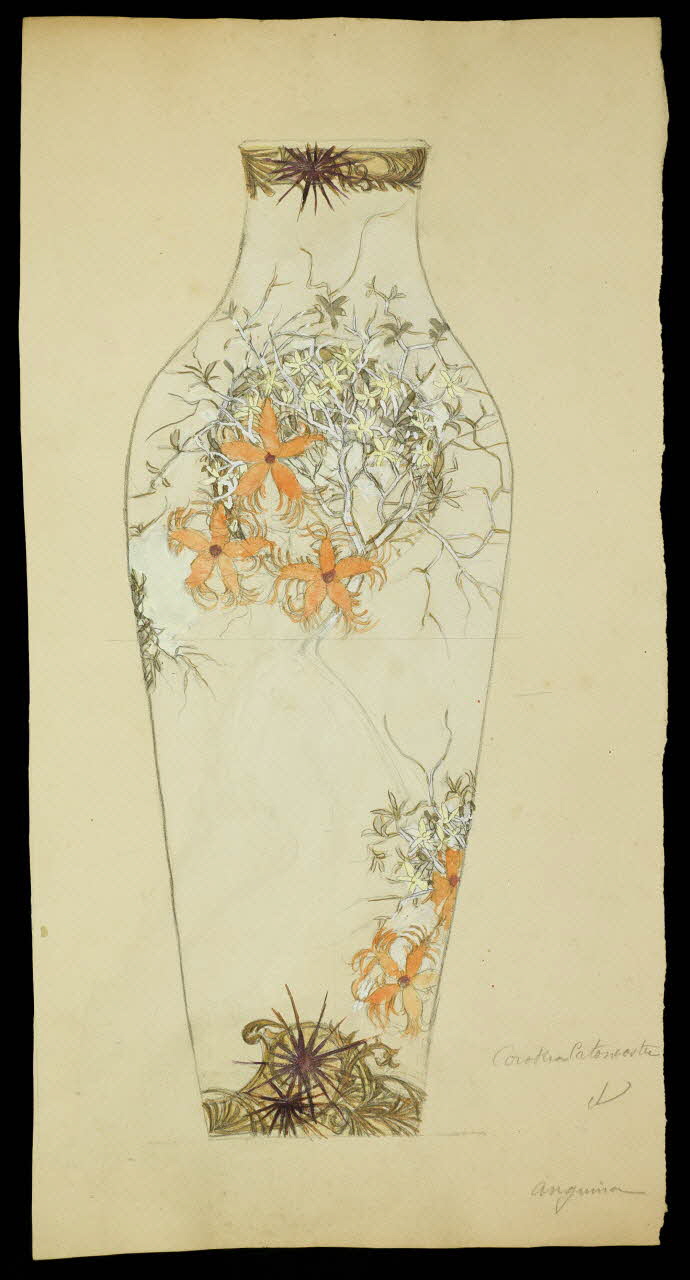 partie d'un ensemble de dessins [illisible]  Aguina 1968.102.5225 Photo Mucem
