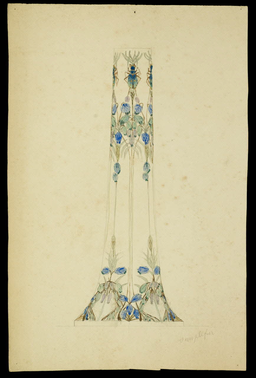 partie d'un ensemble de dessins Vase 1968.102.5240 Photo Mucem