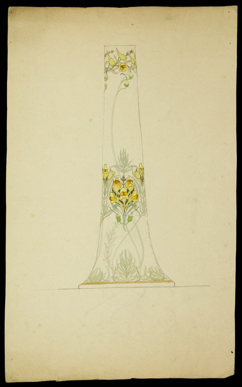 partie d'un ensemble de dessins Vase 1968.102.5242 Photo Mucem