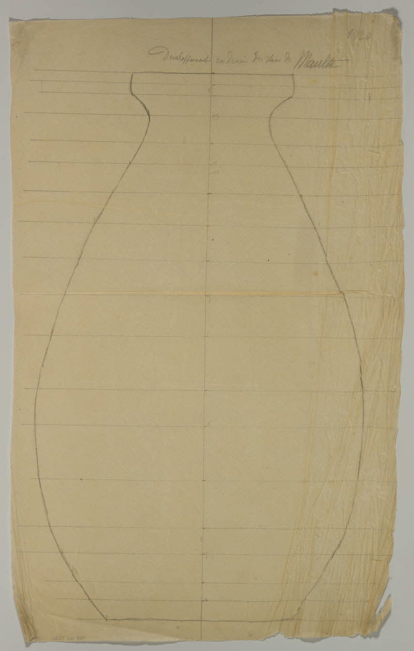 partie d'un ensemble de dessins Developpement en deux du Vase de Maulette 1968.102.5281 Photo Mucem