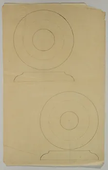 partie d'un ensemble de dessins Croquis d'assiette 1968.102.5285 Photo Mucem
