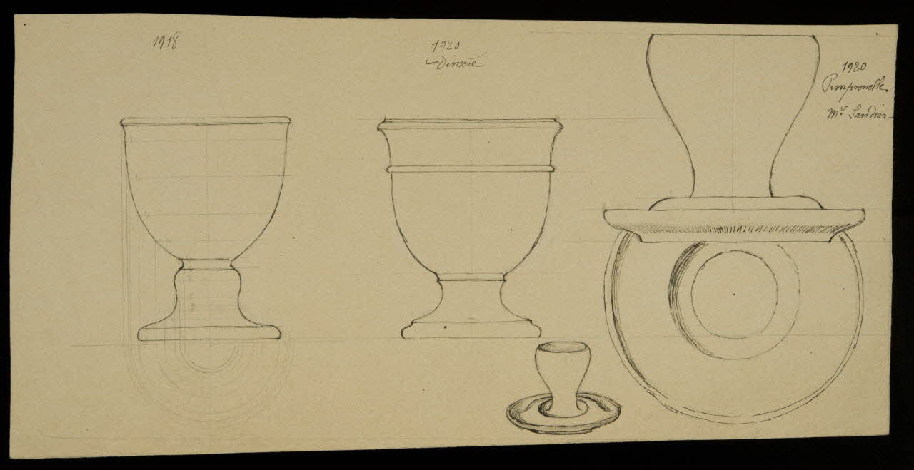 partie d'un ensemble de dessins Dimère  Pimprenelle  Mr Sandier 1968.102.5292 Photo Mucem