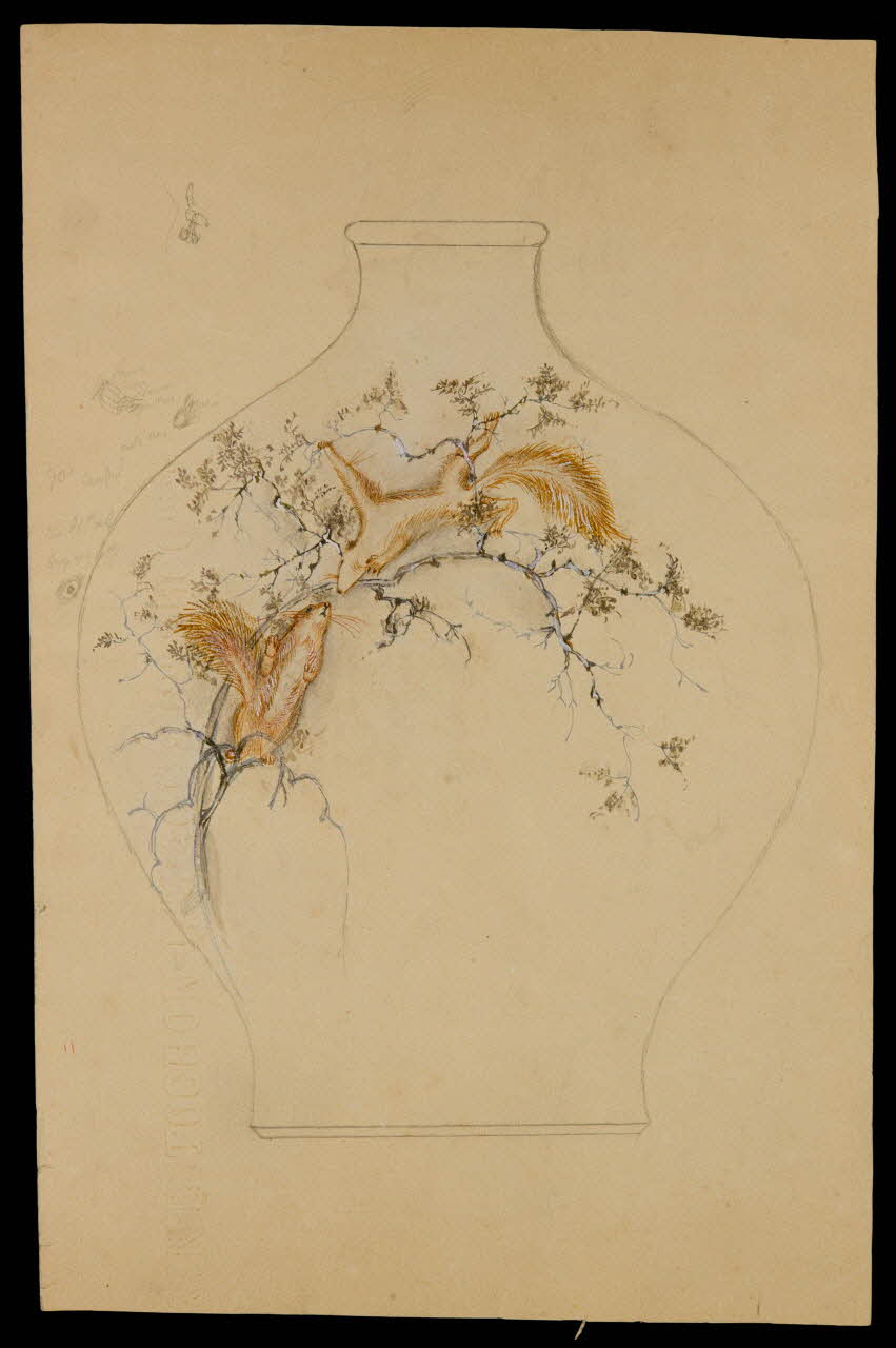partie d'un ensemble de dessins Vase 1968.102.5307 Photo Mucem