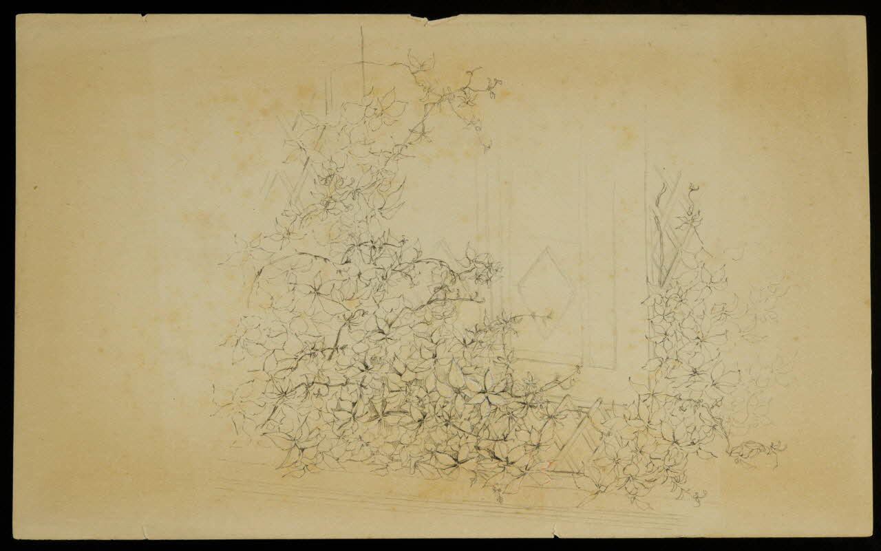 partie d'un ensemble de dessins Encadrement végétal 1968.102.5313.2 Photo Mucem