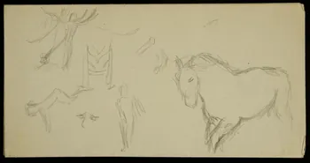 partie d'un ensemble de dessins Croquis de figures 1968.102.5314 Photo Mucem