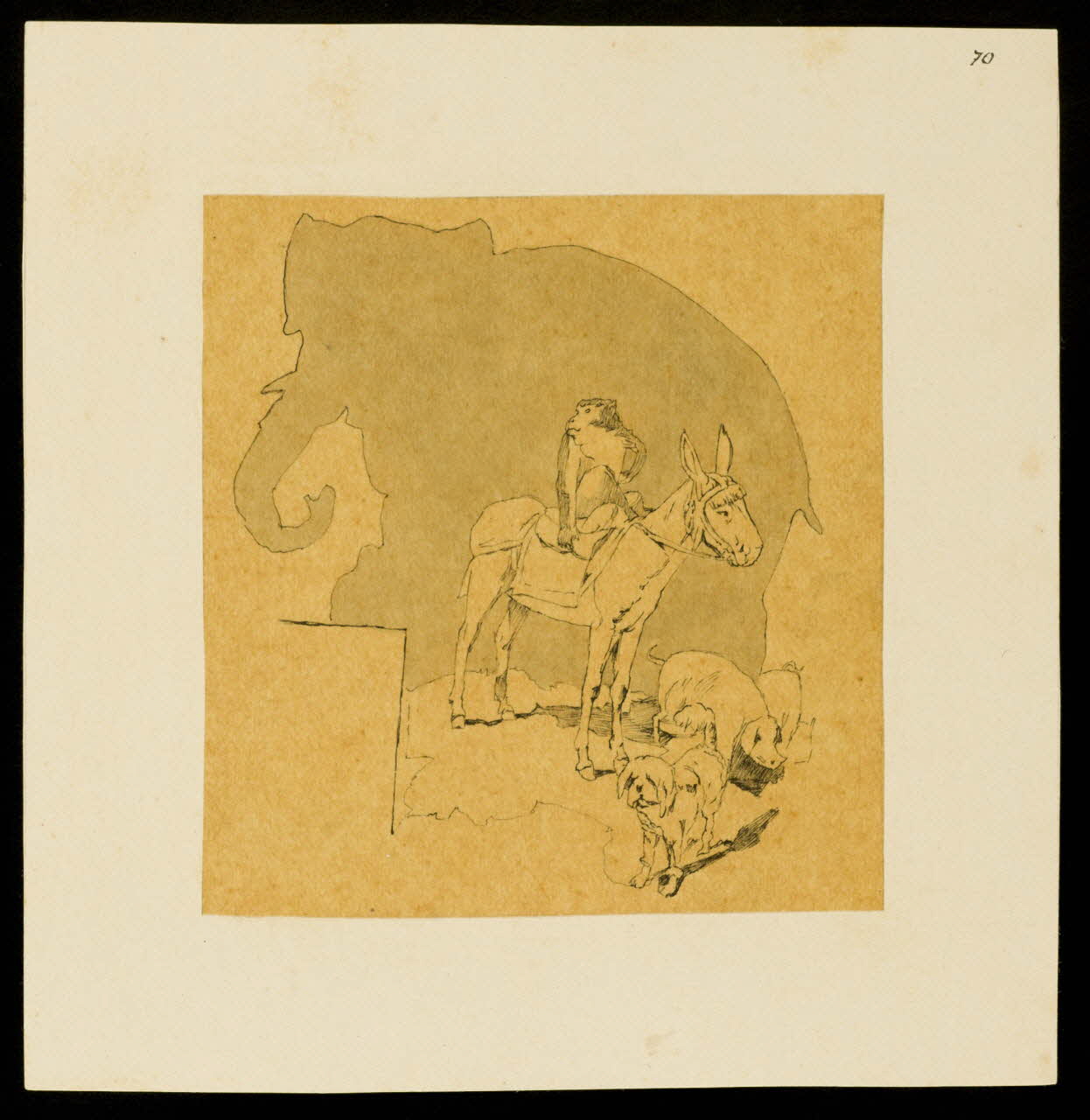 partie d'un ensemble de dessins Animaux de cirque 1968.102.5329 Photo Mucem