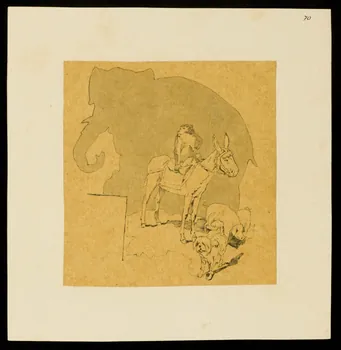 partie d'un ensemble de dessins Animaux de cirque 1968.102.5329 Photo Mucem