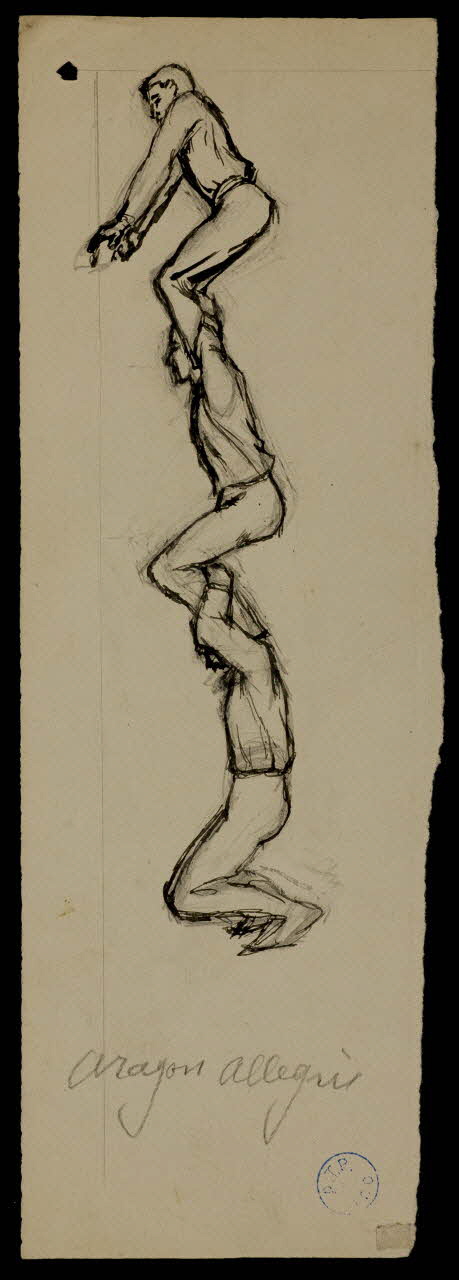 partie d'un ensemble de dessins Aragon Allegris 1968.102.533.6 Photo Mucem