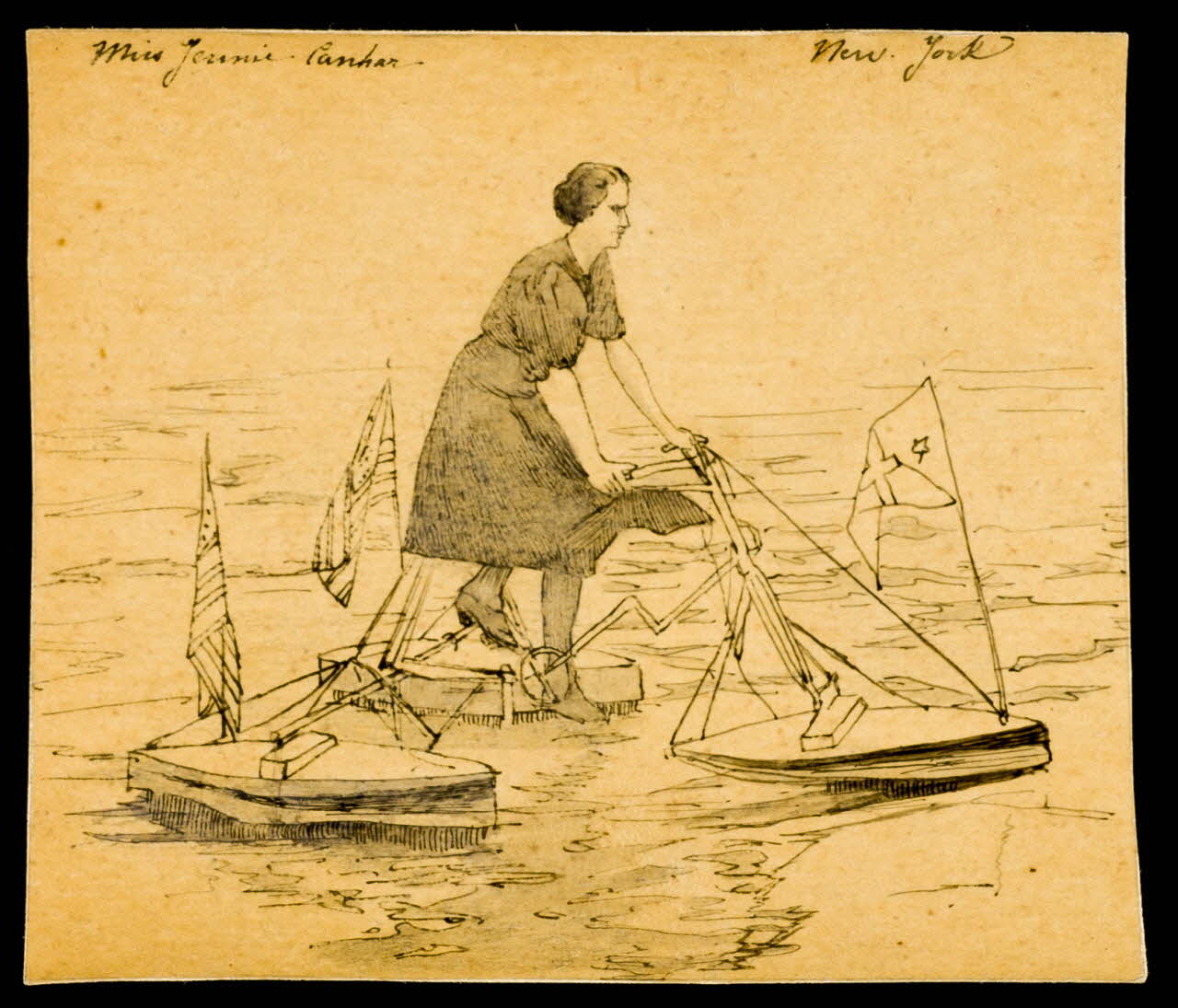 partie d'un ensemble de dessins Miss Jennie Canhar 1968.102.5336 Photo Mucem