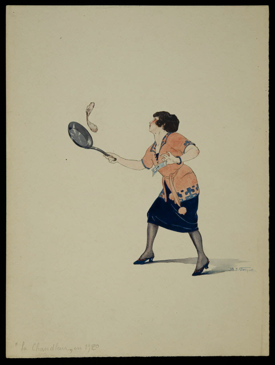 partie d'un ensemble de dessins "La Chandleur" en 1920 (sic) 1968.102.5337 Photo Mucem