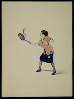 partie d'un ensemble de dessins "La Chandleur" en 1920 (sic) 1968.102.5337 Photo Mucem
