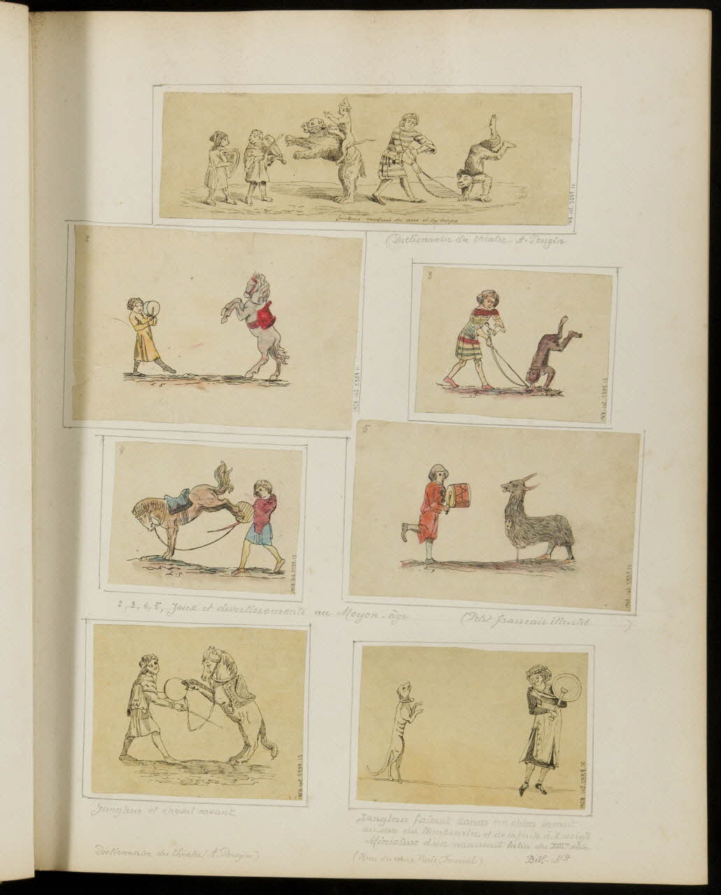 partie d'un ensemble de dessins Jeux et divertissements au Moyen-âge 1968.102.5339.11 Photo Mucem