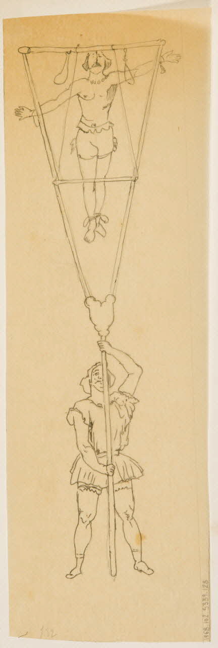 partie d'un ensemble de dessins Acrobates 1968.102.5339.128 Photo Mucem