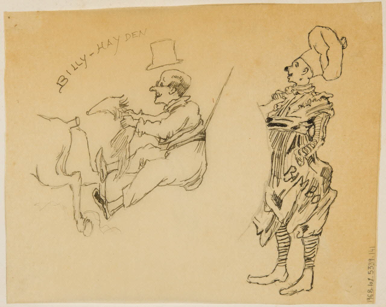 partie d'un ensemble de dessins BILLY - HAYDEN 1968.102.5339.141 Photo Mucem