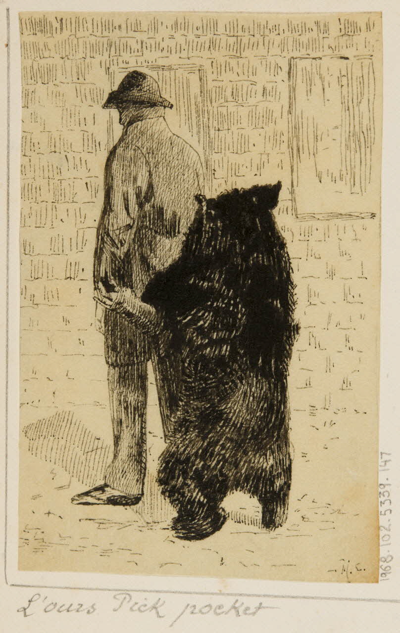 partie d'un ensemble de dessins L'ours Pick pocket 1968.102.5339.147 Photo Mucem