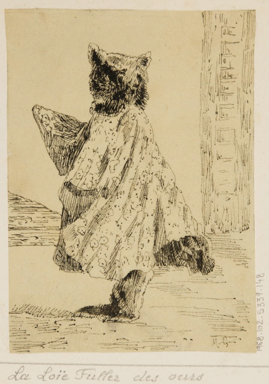 partie d'un ensemble de dessins La Loïe Fuller des ours 1968.102.5339.148 Photo Mucem