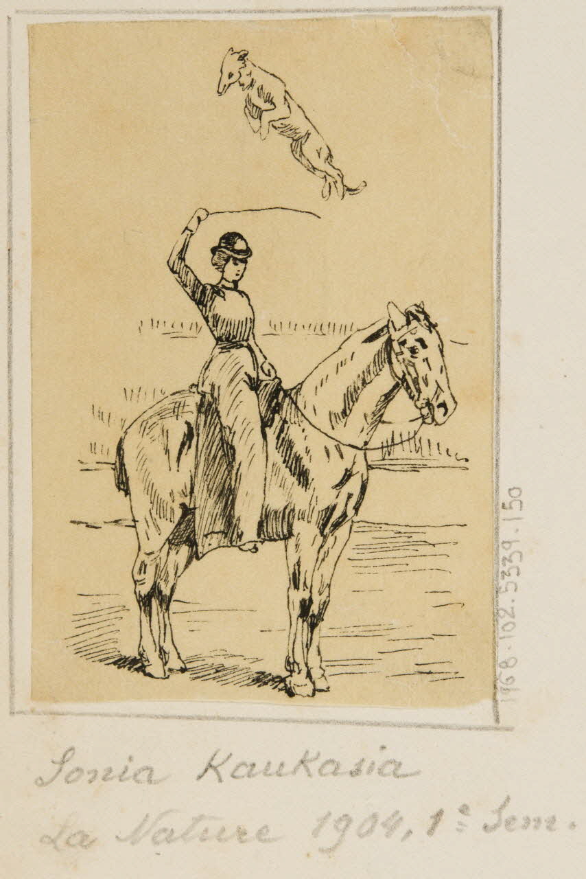 partie d'un ensemble de dessins Sonia Kaukasia 1968.102.5339.150 Photo Mucem