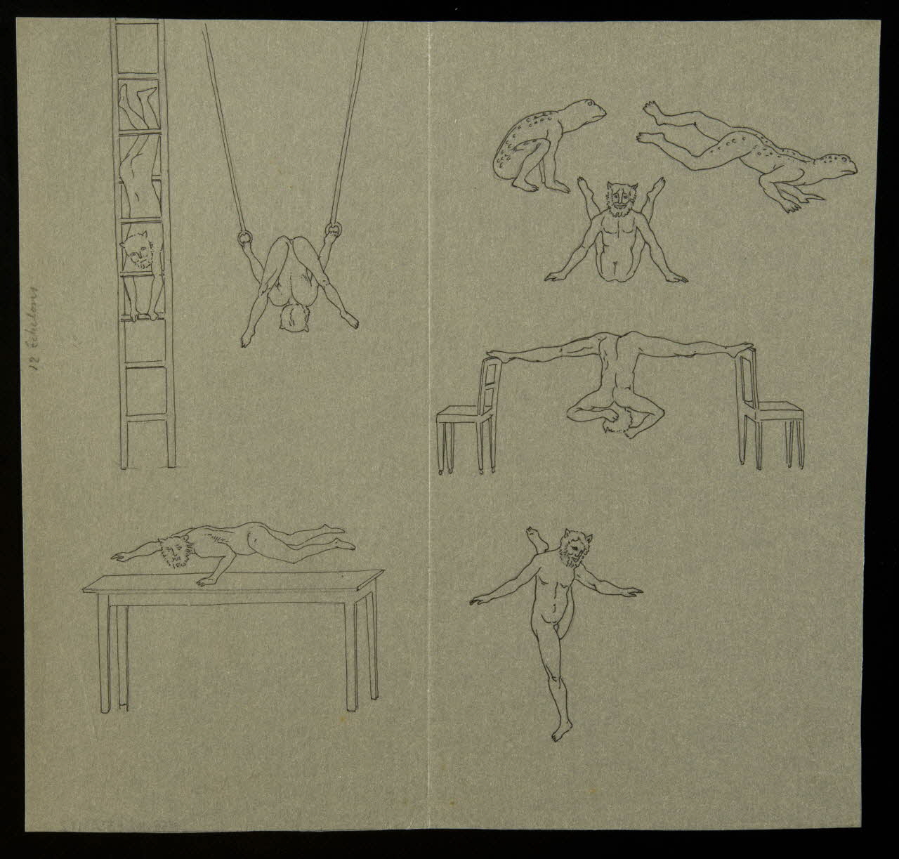 partie d'un ensemble de dessins Numéros d'acrobate 1968.102.5339.172 Photo Mucem