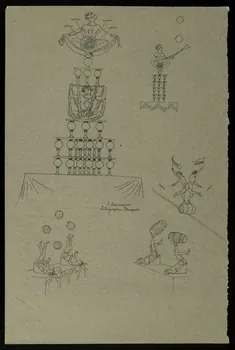 partie d'un ensemble de dessins Numéros de cirque 1968.102.5339.184 Photo Mucem