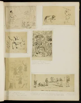 partie d'un ensemble de dessins La truie qui file 1968.102.5339.19 Photo Mucem