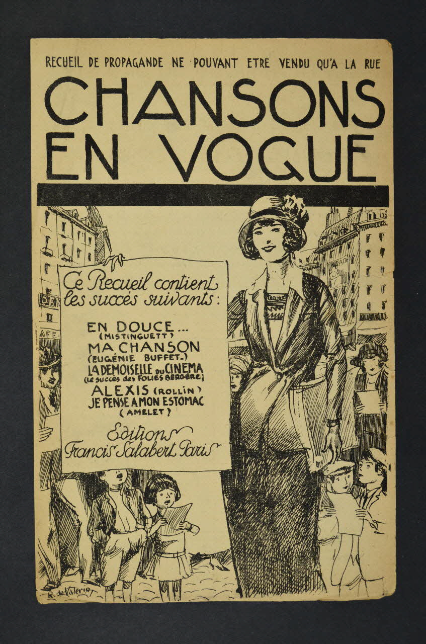 Louis Lemarchand ; René Nazelles ; Joseph Szulc ; Francis F. Salabert chanson petit format Île-de-France, France 1922 1966.158.236 Photo Mucem