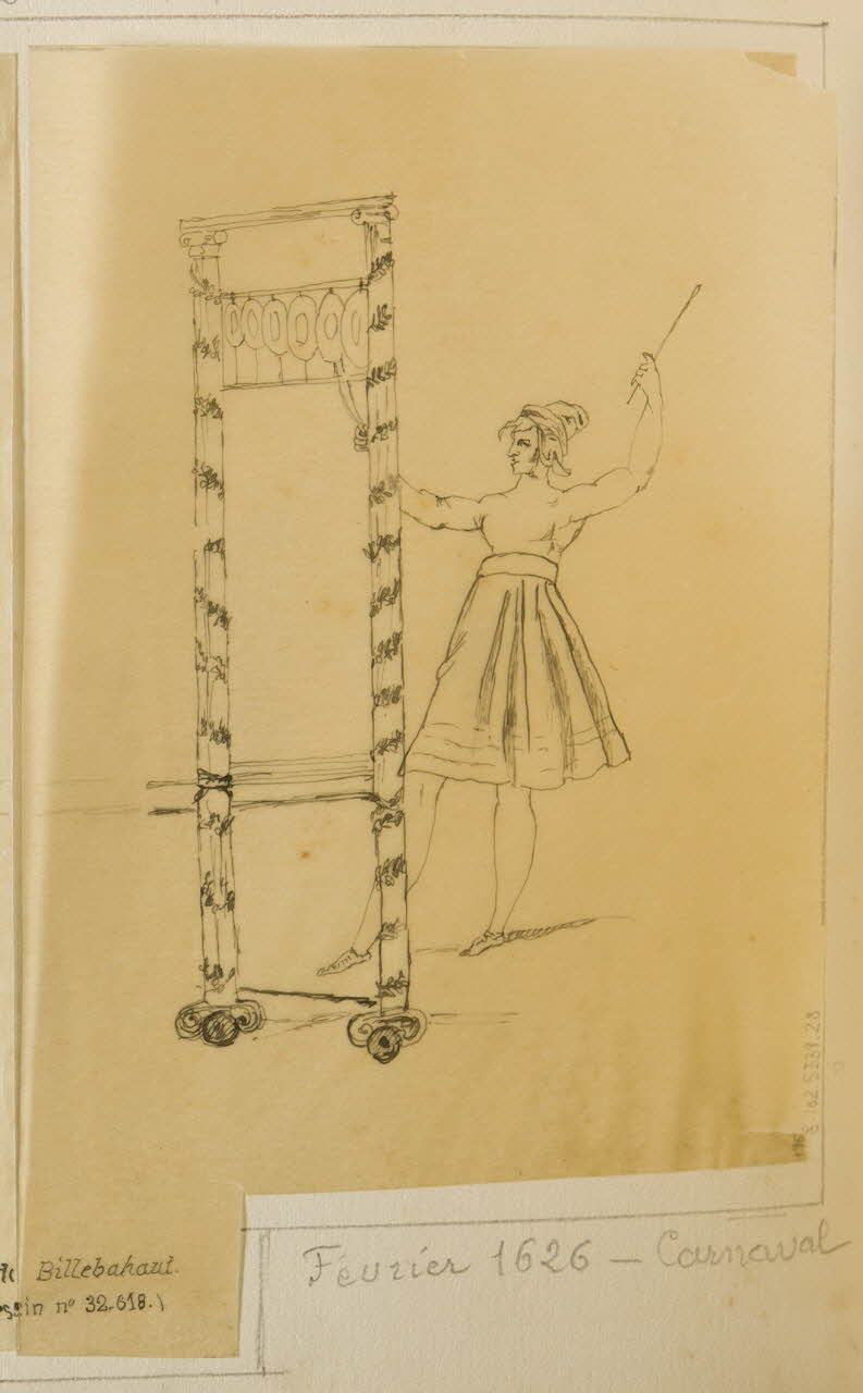 partie d'un ensemble de dessins Douairière de Billebahaut. 1968.102.5339.28 Photo Mucem