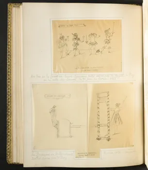 partie d'un ensemble de dessins Douairière de Billebahaut. 1968.102.5339.28 Photo Mucem