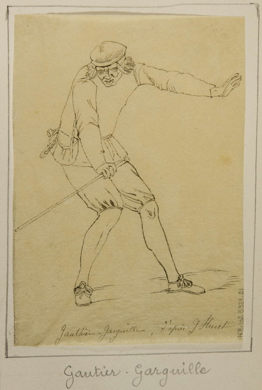 partie d'un ensemble de dessins Gauthier-Garguille 1968.102.5339.31 Photo Mucem