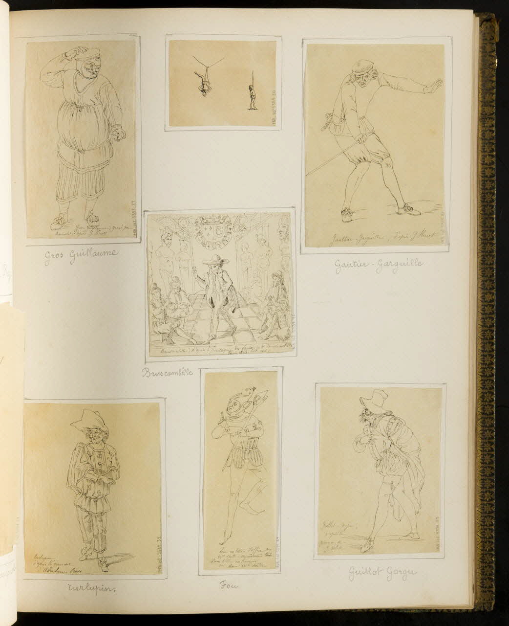 partie d'un ensemble de dessins Bruscambille 1968.102.5339.32 Photo Mucem
