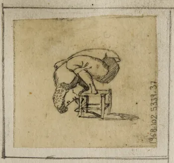 partie d'un ensemble de dessins Portrait of John Valerié  born without arm  1679 1968.102.5339.37  Photo Mucem