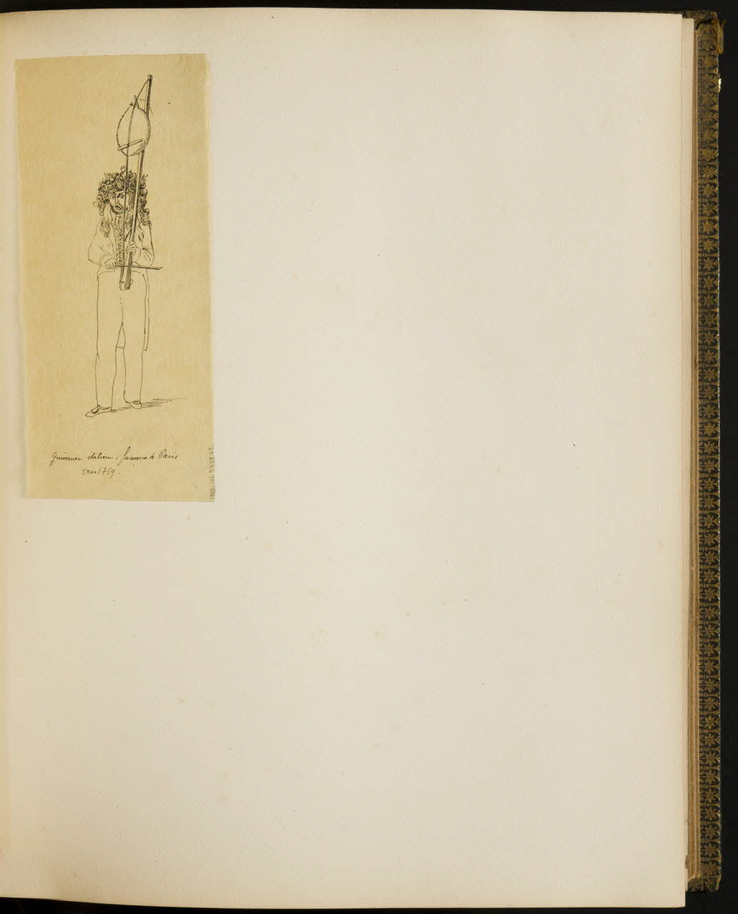 partie d'un ensemble de dessins Grimacier italien, fameux à Paris  vers 1759. 1968.102.5339.42 Photo Mucem
