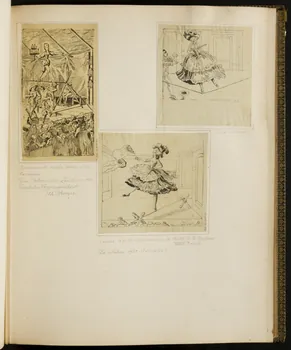 partie d'un ensemble de dessins Femme équilibriste 1968.102.5339.44 Photo Mucem
