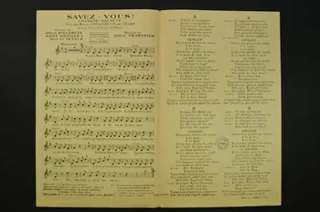 Charles Saint-Granier ; Albert Willemetz ; Jean Le Seyeux ; Albert Chantrier ; Francis F. Salabert ; Maurice Chevalier ; Yvonne Vallée partition de musique petit format Île-de-France, France 1925 1965.160.4 Photo Mucem