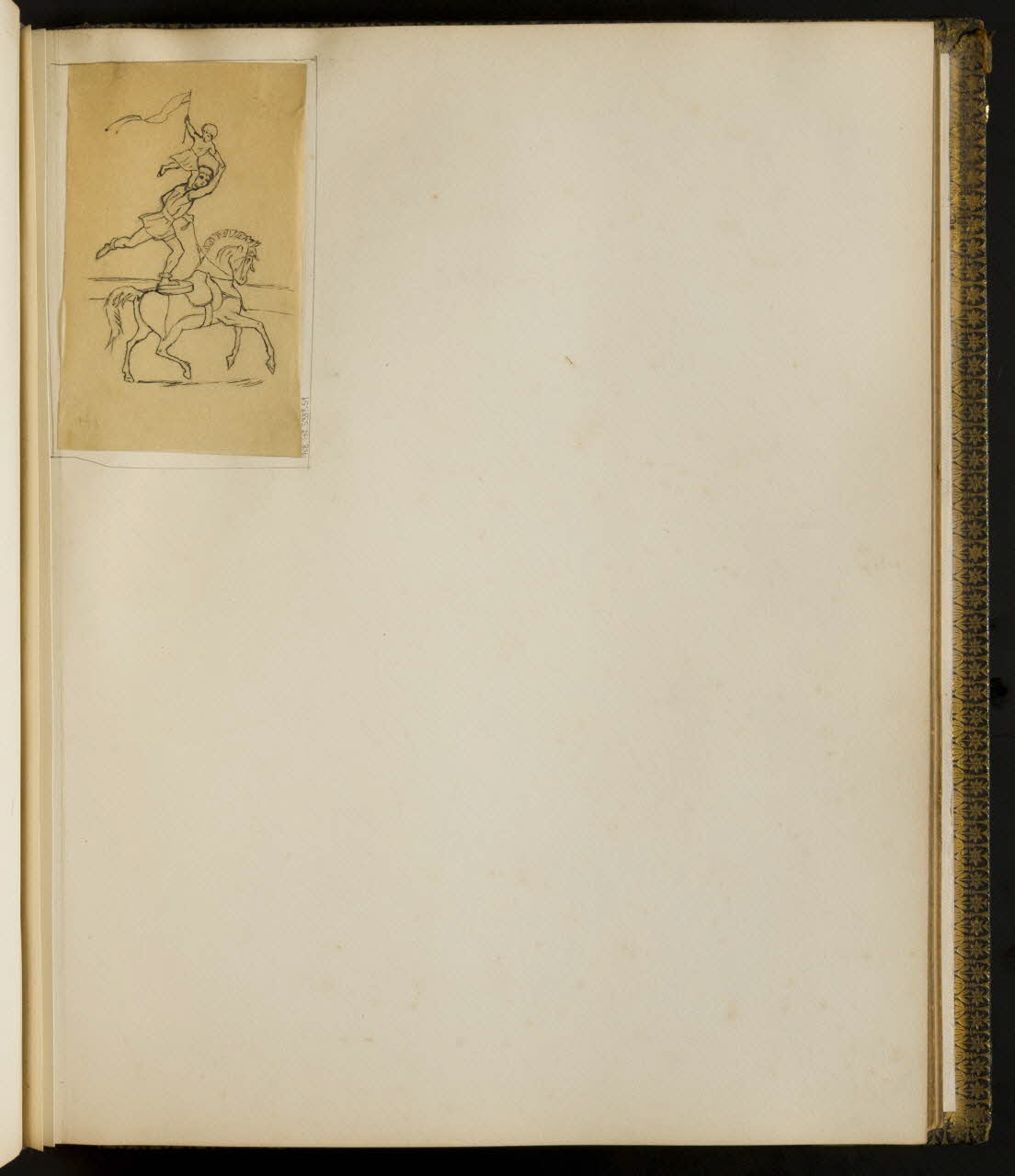 partie d'un ensemble de dessins Acrobatie équestre 1968.102.5339.59 Photo Mucem