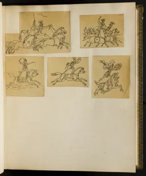 partie d'un ensemble de dessins Acrobatie équestre 1968.102.5339.64  Photo Mucem