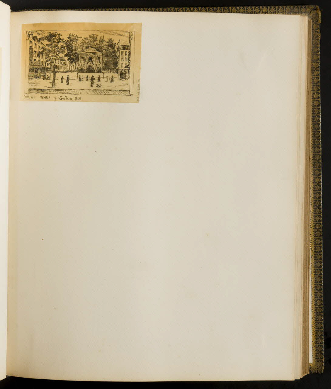 partie d'un ensemble de dessins BOULEVARD TEMPLE Jardin Turc. 1840. 1968.102.5339.75 Photo Mucem