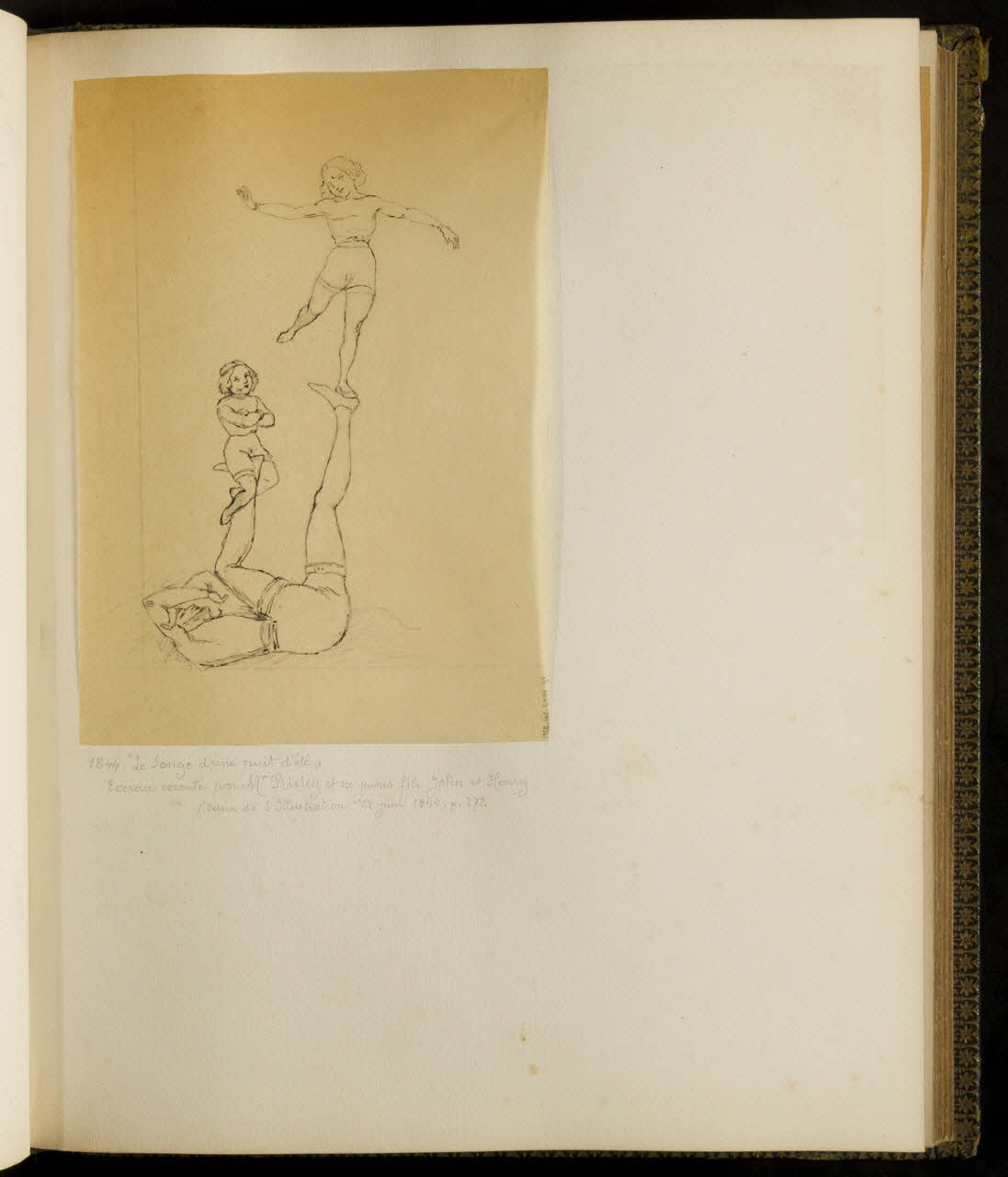 partie d'un ensemble de dessins 1844 "Le songe d'une nuit d'été" 1968.102.5339.89 Photo Mucem